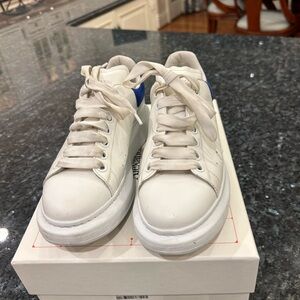 Alexander McQueen White Leather Sneakers
